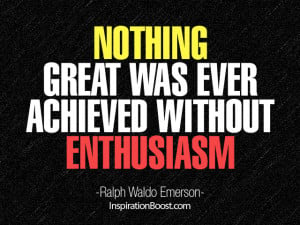 Ralph Waldo Emerson Quotes on Enthusiasm