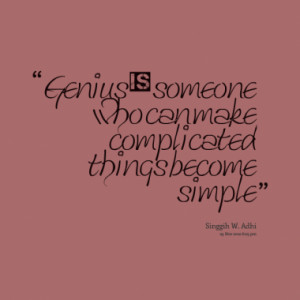 Quotes About: genius