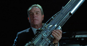 Photo of Agent K (Kay) , as portrayed by Tommy Lee Jones, in 