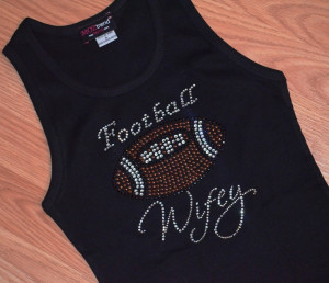 Football Wife Tank Top Tee Shirt: baseball, basektball, hockey, soccer ...