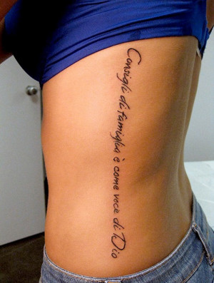 tattoo quotes for women on ribs