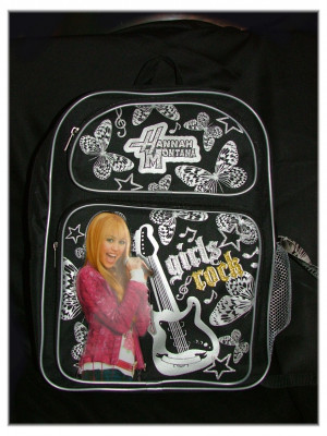 Hannah Montana Backpack w/ Bottle