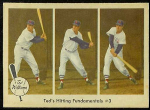 1959 Fleer Ted Williams #73 'Hitting Fundamentals #3' (Red Sox ...