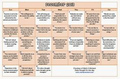 Motivational Thoughts Calendar Monthly ~ Daily thoughts