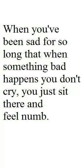 Feeling numb