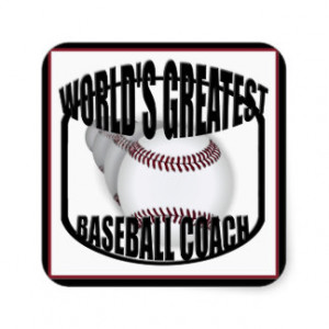 Baseball Worlds Greatest Coach Sticker