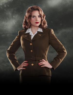 Peggy Carter: [Walks to the table of the man who continuously insults ...