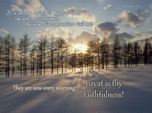 Christian Quotes: Great Is Thy Faithfulness Papel de Parede Imagem