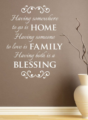 Home Family Both Blessing Wall Vinyl