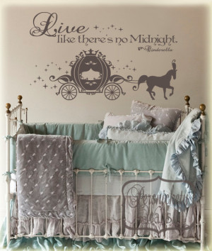 ... Live like there's no Midnight vinyl wall quote -Choose your own Color