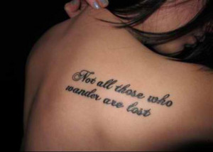 Shoulder Quote Tattoos for Women