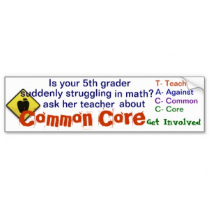 Common Core Bumper Sticker