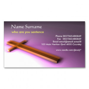 Christian business card standard business cards