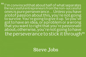 small business inspiration persistence quote small business isn