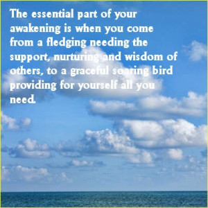... soaring bird providing for yourself all you need. http://listenbeloved