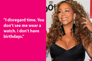 Mariah Carey is the Peter Pan of the pop world. Mimi, for the record ...