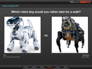 Robots for iPad app screenshot