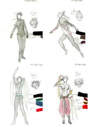 The Tempest Caliban Back Costume Designs