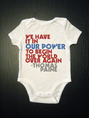 ... It In Our Power - Thomas Paine Quote Tshirt - Kids Patriotic Clothes