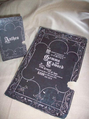 Victorian/Gothic/Halloween Wedding Ideas