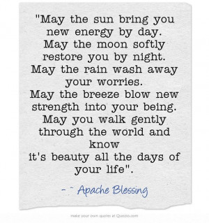 Apache Blessing