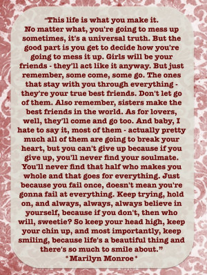 Keep your head high, keep your chin up