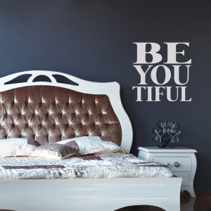 BeYouTiful - Be You - Inspirational Quote - Wall Decals - Words