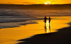 Romantic Walk On The Beach (click to view)