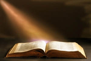 bible-light-shining-on