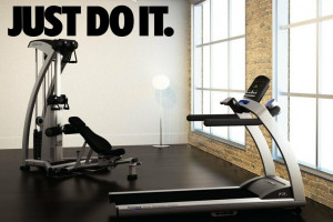 JUST DO IT Wall Decor Vinyl Decal Gym Workout by JandiCoGraphix, $17 ...