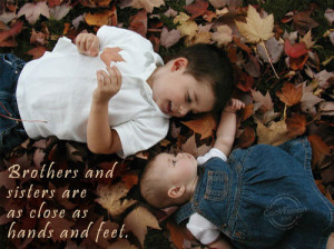 Brother Quote: Brothers and sisters are as close as... Brother- (2)