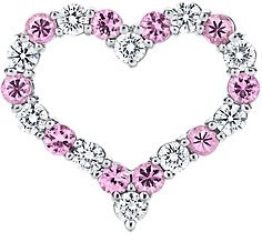 Tiffany & Co. | Item | Tiffany Hearts® pendant with pink sapphires ...