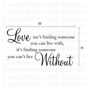 Love isn't' - Wall Quote Sticker - WA505X
