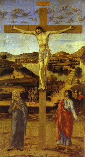 Other details of * by Geovanni Bellini :Crucifixion. c. 1455-60 ...