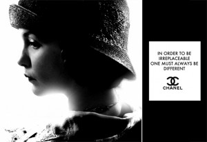 Chanel Quote “In order to be irreplaceable one must always be ...