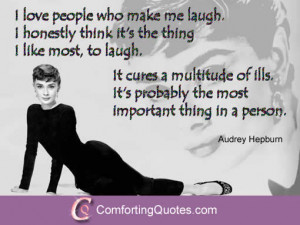 audrey hepburn quotes about laughing audrey hepburn quote about make ...
