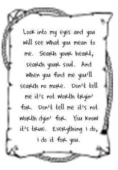 bryan adams everything i do i can only do so much now though