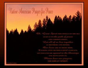 Peace Native American Indian Prayers And Quotes Forum