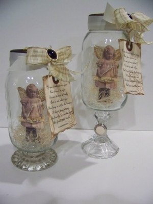 ... fairies in a jars candles holders glasses candles mason jars fairies
