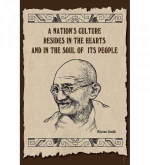 wall-sticker---mahatma-gandhi-quote-on-nation-s-culture-shopisky-wall ...