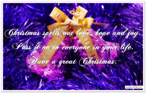 Christmas Spells Out Love, Hope And Joy, Picture Quotes, Love Quotes ...