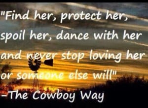 The cowboy way...