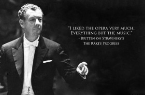 Britten on Stravinsky's The Rake's Progress - 21 AMAZING composer-on ...