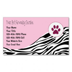Pet Grooming Service Business Card Letterhead Template
