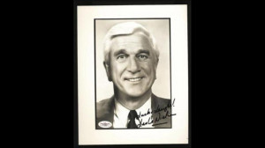 Leslie Nielsen as Lt. Frank Drebin in the movie 