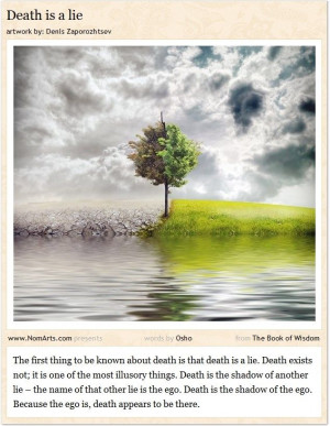 Death is a lie #Osho #quotes #death #ego