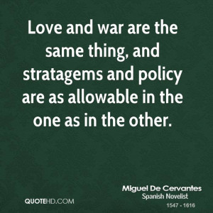 Quotes About Love and War