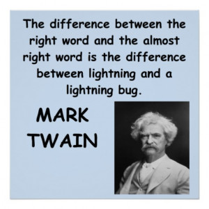 Mark Twain quote Poster