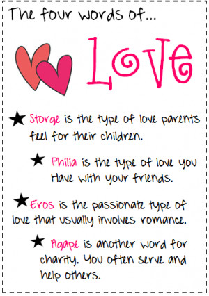different types of loving different kinds of love different types of ...