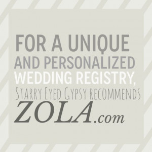 Zola: A Uniquely Personalized Wedding RegistryIdeas, Dreams, Zola ...